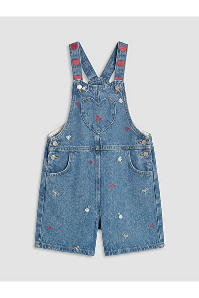 LC Waikiki Esvab • Modern & Distinctive Embroidered Girls' Jean Salopet