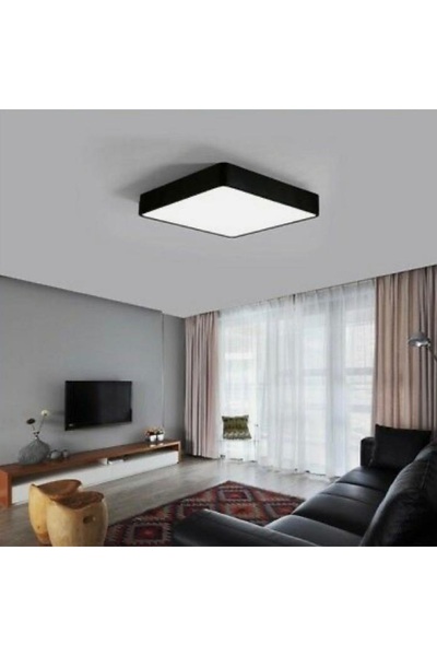 30x30 cm LED Plafonyer Aşağı Işık 14 Watt Modern Profil Tavan Aydınlatma H:8 cm 3000k
