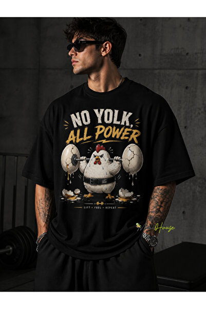 MiniHouse CHICKEN GYM T-SHIRT SA ŠTAMPOM, OVERSIZE