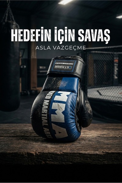 Octagon MMA Federasyonu Onaylı Antrenman ve Maç Eldiveni Yüksek Bilek Destekl...