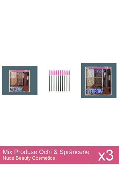 Makeup Set Mix 3 produse Rimel Sprancene: Fard de sprancene SevenCool, Nr 1, ...