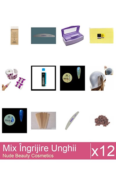 Makeup Set Mix 12 produse Ingrijire Unghii: Rezerve Smirghel, Set 20 Buc - ab...