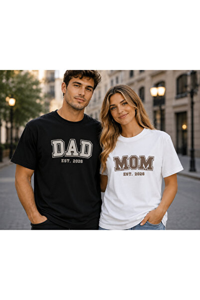 VODEXA تي شيرت رجالي ونسائي كبير الحجم مطبوع عليه DAD، مصنوع من القطن بنسبة 1...