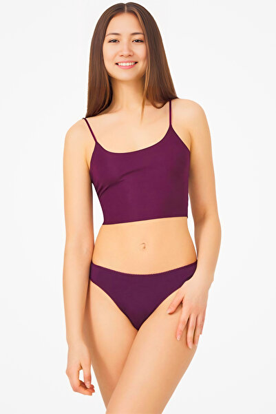 Homay Basic Cotton Brazilian Panties - One Piece