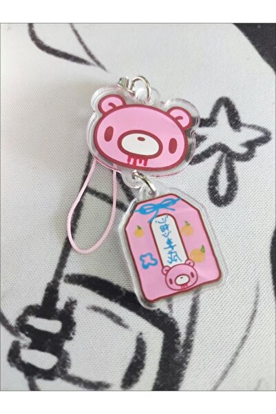 Choice pink Cute Acrylic Multi-Use Charm, Bear & Lucky Tag Pendant, Versatile...
