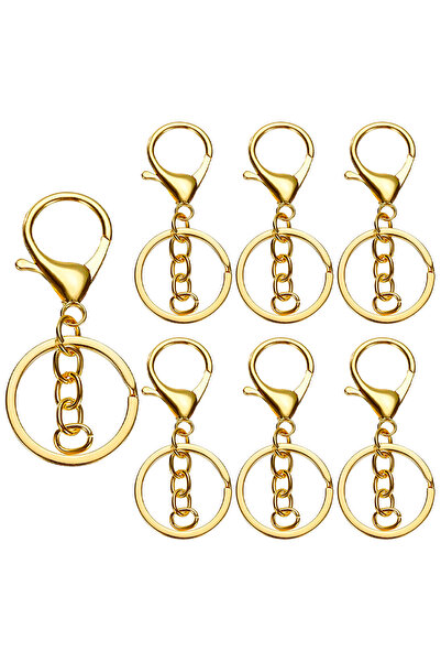 Choice16 12PCS Golden 6/12/25/50Pcs Metal lobster Claw Clasp Keychains Swivel...