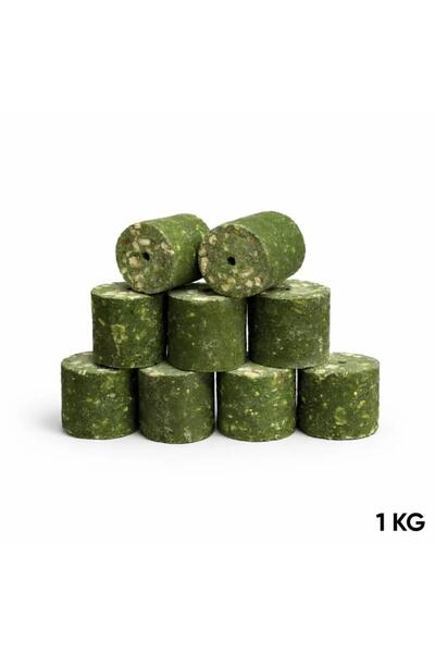 SAVEX Sazan Yemi - Delikli Küspe - Mısır - Silindir - Yeşil - 1 KG Paket