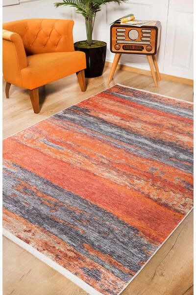 halinet Halı.Net Multi-Colored Modern Washable Non-Slip Living Room Carpet Ha...