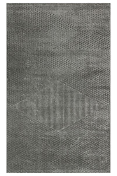 halinet Halı.Net Anthracite Modern Washable Non-Slip Living Room Carpet Eco-M...