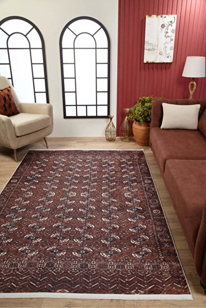 halinet Halı.Net Multi-Colored Modern Washable Non-Slip Living Room Carpet Ha...