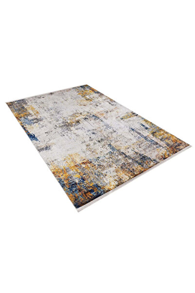 halinet Halı.Net White Modern Washable Non-Slip Living Room Carpet Haln-Hln1483