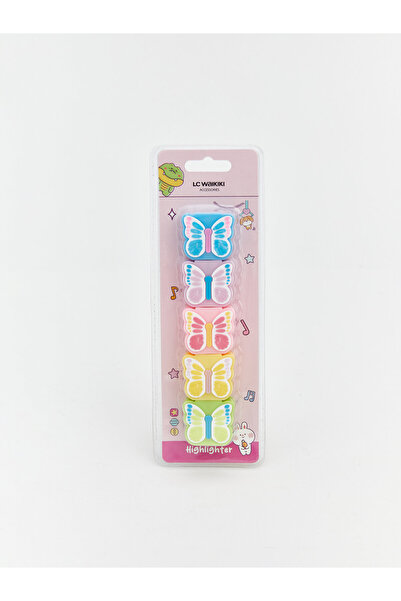 LC Waikiki Set de 5 pixuri cu vârf de pluș cu model fluture