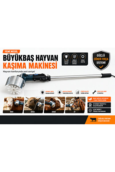 Armel Plastik ve Matbu Baskı Büyükbaş Hayvan Kaşıma Makinesi – Güçlü Döner Fı...