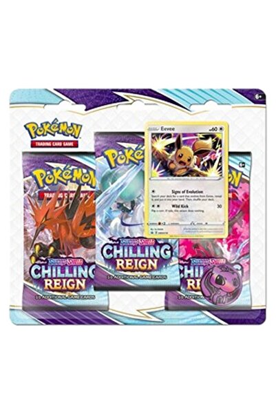 Pokemon Regatul Răcoros: Blister cu 3 figurine Eevee