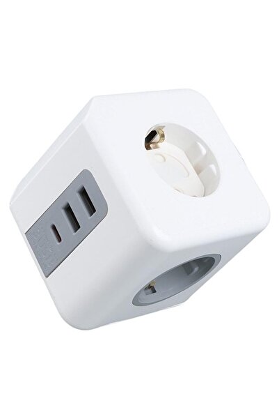 EBG Elektronik 3'LÜ 2X USB 1X TYPE-C ÇOCUK VE TERMAL KORUMALI GRUP PRİZ