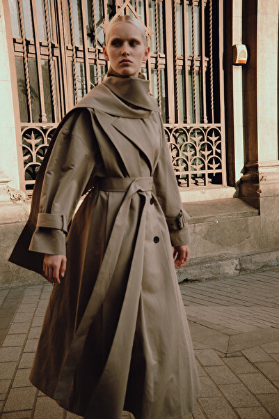 Kevser Studio KEMERLİ İKİLİ TRENCHCOAT