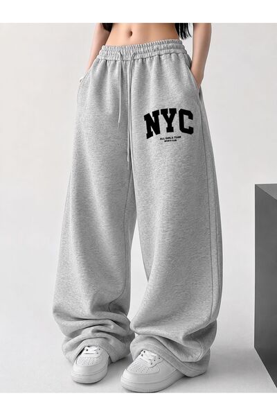 Le Vion Women's Loose Sweatpants, Oversized, Comfortable Fit, Casual Sports T...
