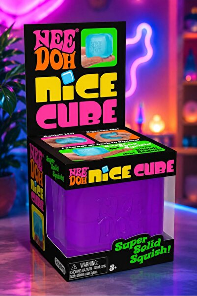 hamiyetkirtasiye Needoh Nice Cube Buz Küpü Squishy Stres Atmalık Mor