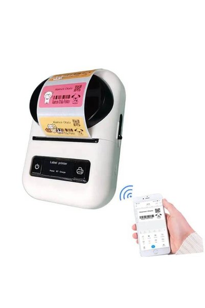 Generic Portable Thermal Label Printer 58 with Two Rolls of Labels