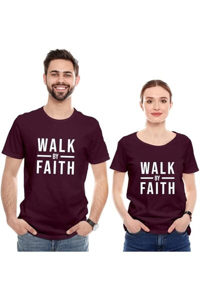 not Unisex Printed T-Shirt (Walk By Faith)| Round Neck Regular Fit T-shirt