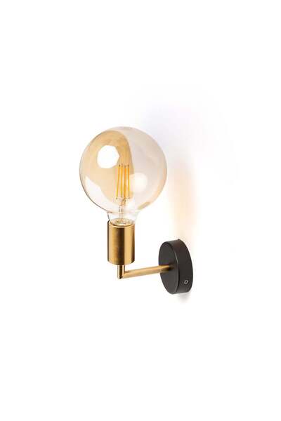 Rendl Light Studio RENDL ARAQ aplică de perete metalică striată/negru 230V LE...