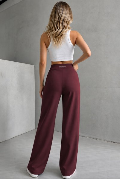 GHASSY CO Women's Comfort Hiking Flexible Lycra Breathable Wide Leg Sports Leggings Sweatpants