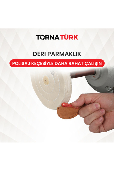 Torna Türk Deri Parmaklık Polisaj Koruyucu Parmak Aparatı