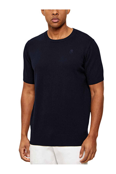 Karl Lagerfeld Ανδρικό Πλεκτό T-shirt Navy Μπλε 655087 562398-690