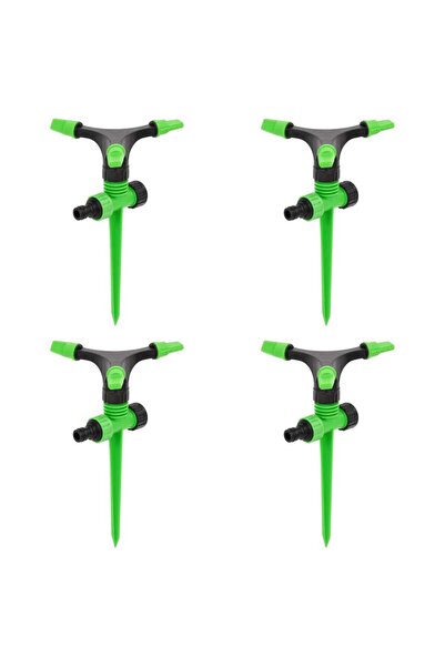 vidaxl Aspersoare rotative 4 buc. verde si negru 16x13,5x25,5cm ABS&PP