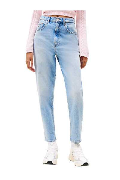 Tommy Hilfiger Γυναικείο Mom Τζιν Γαλάζιο Tommy Jeans DW0DW20041-1AB