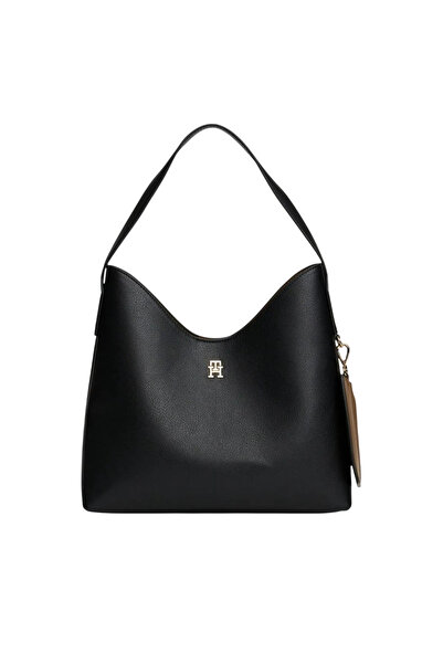 Tommy Hilfiger Γυναικεία TH Icon Τσάντα Μαύρη AW0AW18140-BDS