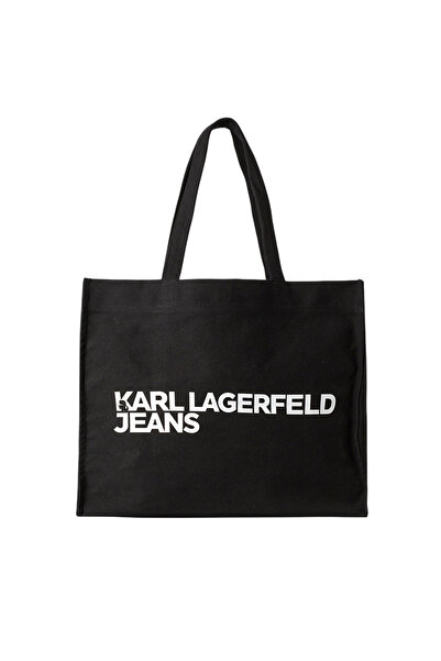 Karl Lagerfeld Γυναικεία Shopper Τσάντα Μαύρη Jeans A1W50002-999 BLACK