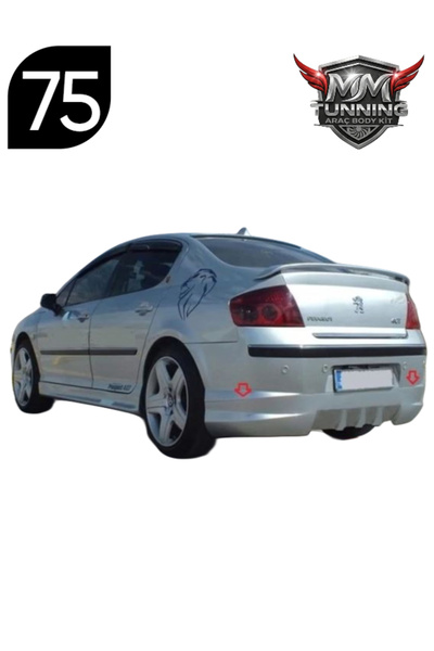 MMTUNNİNG PEUGEOT 407 ARKA TAMPON EKİ DİFÜZÖR (BOYASIZ GÖNDERİLECEKTİR)