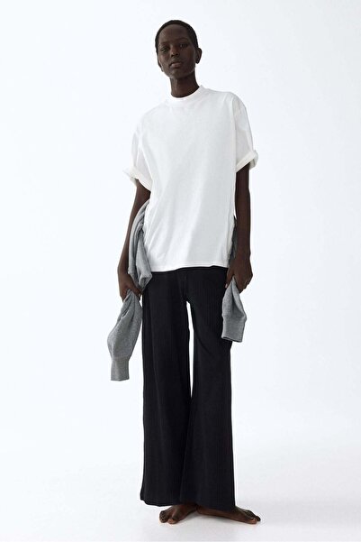 H&M بنطلون برباط مضلع