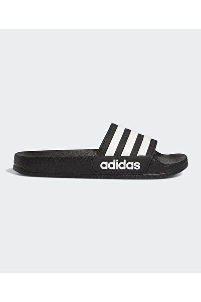 adidas شباشب استحمام أديليت - أسود أساسي/أبيض سحابي