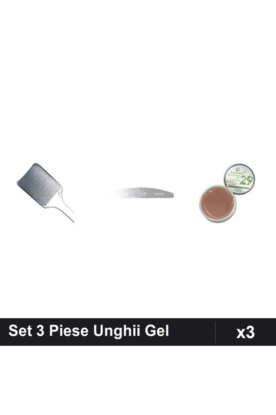 Makeup Set 3 Piese Îngrijire Unghii, Pilă Calcaie Neagră + Pilă Emma 150/240 ...