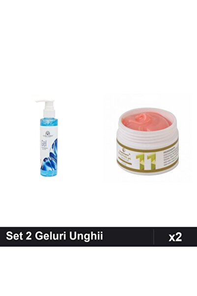 Makeup Set 2 Geluri Îngrijire Unghii - Gel Răcire Epilare 150ml + Builder Gel...