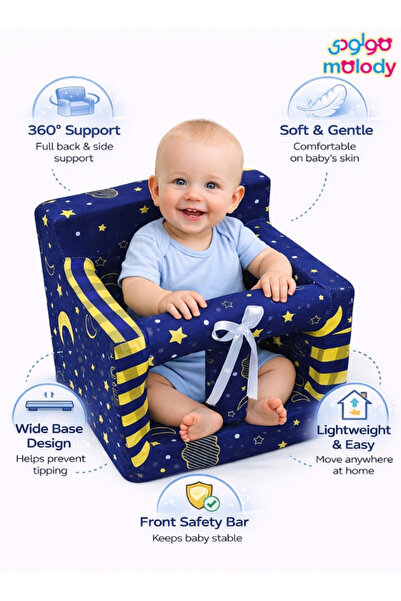 molody Padded Baby Sitting Learning Chair - Safe and Ergonomic Infant Support...