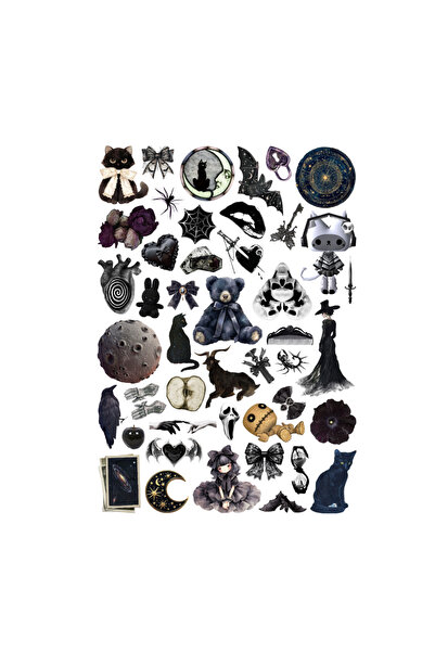 Ororabutik Set de 45 de autocolante gotice Fairygrunge Downtown - Set de auto...