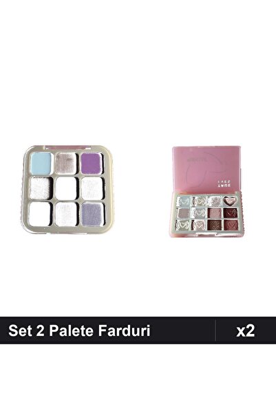 Makeup Set 2 Palete Farduri DoDo Rose & True Eyes Nr 03, 8g, Machiaj Profesional