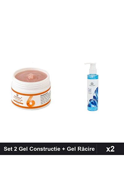 Makeup Set 2 Produse Unghii: Gel Constructie UV LED FSM 15g 06 + Gel Răcire E...