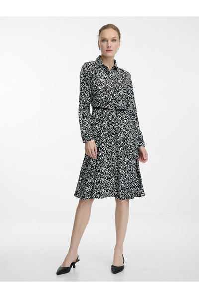 ORSAY White and black women's patterned dress