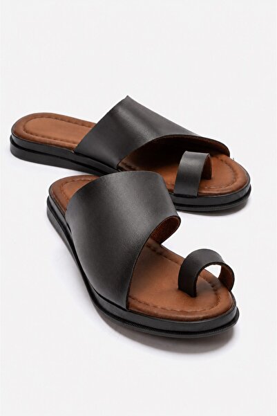 CCWAY AYAKKABI Flip-flops de damă; NEGRU