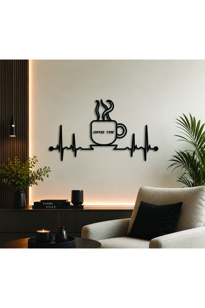 Ghaith Store ديكور حائط Coffee Time مودرن – لوحة قهوة أكريليك فاخرة للكافيه و...