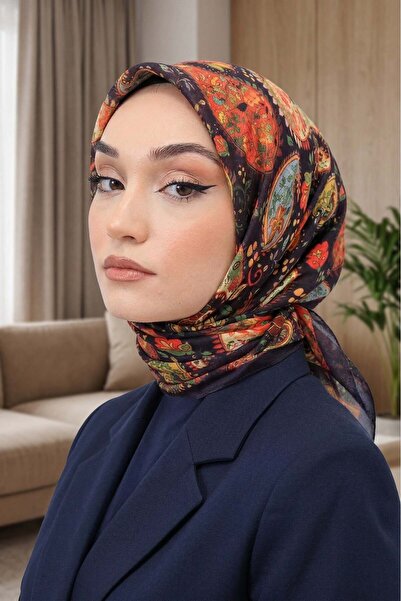 Big ModaEbrar Patterned Soft Scarf - 010