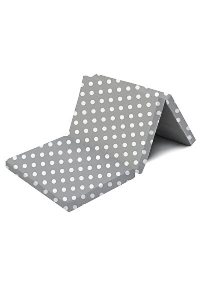Kidizi Saltea patut pliabila cu husa detasabila 120x60x6 cm Polka Dots, inclu...