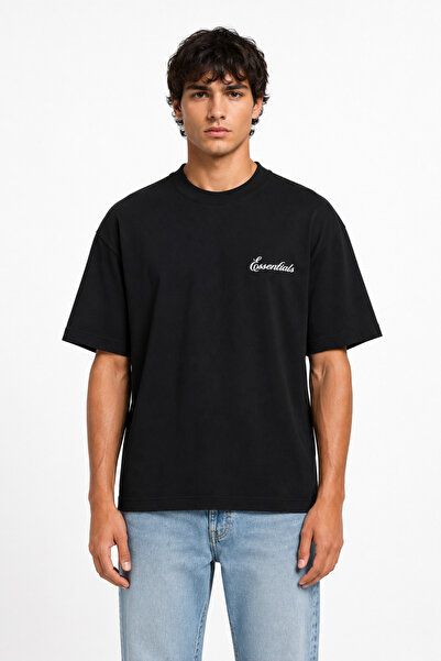 Compostela Unisex Essential New Season Logo Front Printed Oversized Thick Fab...