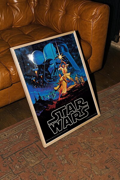 TabloRosa Ahşap Çerçeveli Modern Dekoratif Poster Tablo – Star Wars | Film/Di...