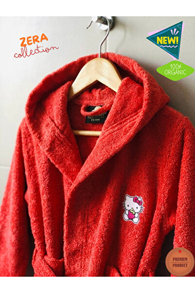 zera collection Çocuk Bornoz %100 Pamuk Havlu 3 - 5 - 7 - 9 - 11 YAŞ