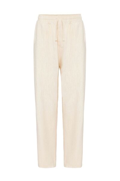 S13 Store Široke lanene pantalone